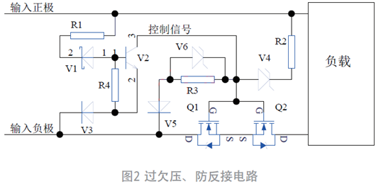 過欠壓、防反接電路